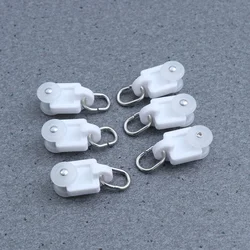 50PCS Curtain Track Roller Twin Wheeled Carriers Drapery Rail Sliding Glider for Windows Shower Curtain Tracks