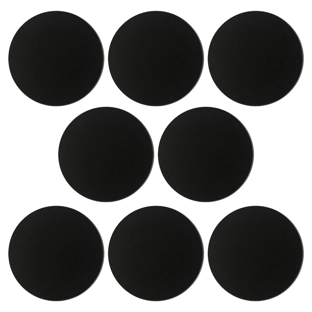 

8 Pcs Drawing Cardboard Painting Pads for Sketch Paper Rounds Mandala Paperboard Black