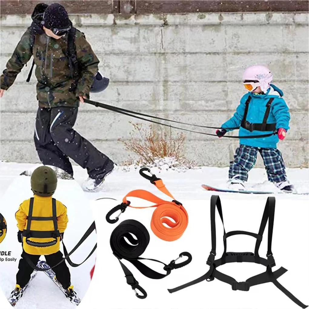 

Kids Skiing Harness Removable Safety Shoulder Strap Skating Training Snowboarding Cycling Outdoor Sport Belt for Child Beginner