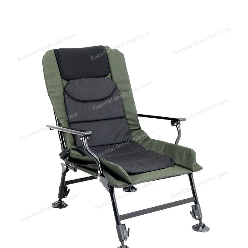 Portable All-terrain Folding Multi-functional Fishing Chair Foldable Reclining Fishing Chair for Outdoor Use in Winter Summer