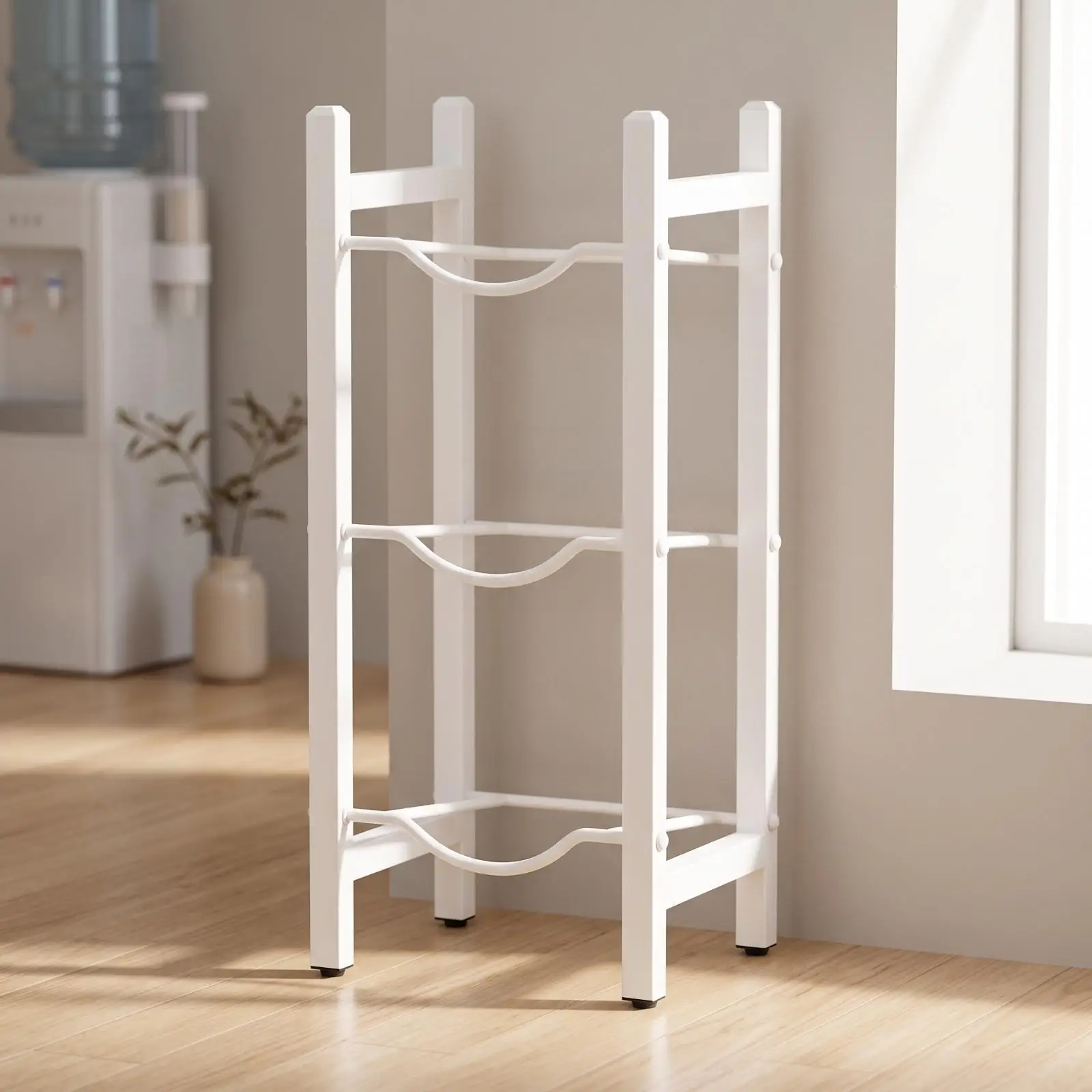 Durable Bottle Storage Shelf Stand for Kitchen Pantry Wire Rack Organizer with Enhanced Stability Design
