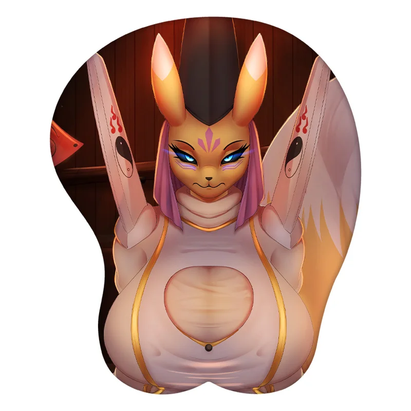 

Furry Taomon 3D Mouse Pad Anime Mousepad Wrist Rest Silicone Sexy Creative Gaming Mat Gift