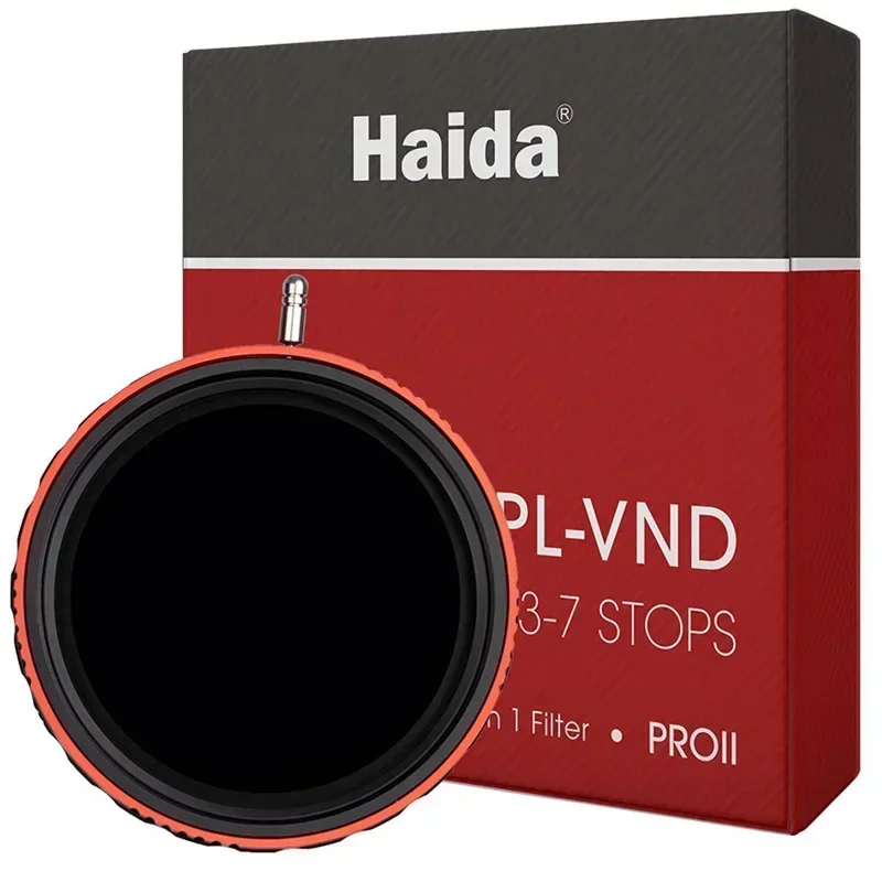 Haida PROII CPL-VND 2 in 1 Filter ND0.9-2.1 3-7 Stops Multi-Coated Polarizer CPL Variable ND ,67 72 77mm 82mm