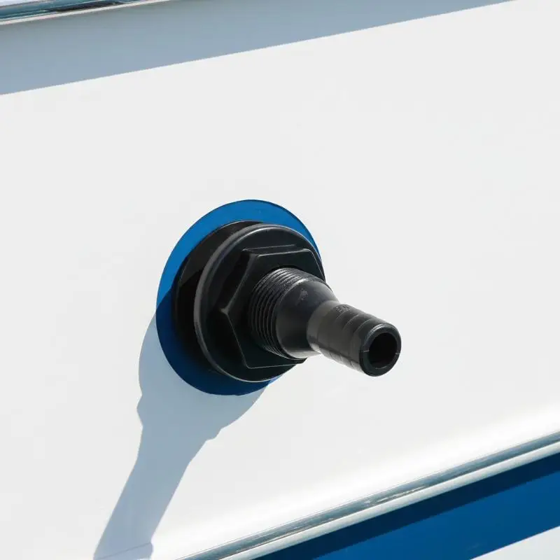 

Boat Thru Hull Fitting Connector 1 12 inch ABS Plastic Lightweight Marine Drain Outlet Easy Installation