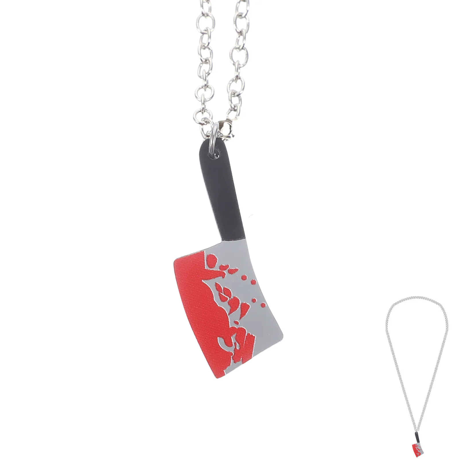 Collier couteau de cuisine de Simulation créative, pendentif Punk gothique pour hommes, élégant, adapté aux fêtes, voyage, bijoux Cool Goth