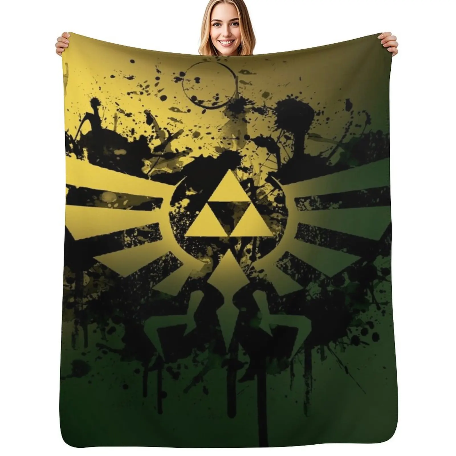 Z ink Throw Blanket Shaggy Furry Soft Blanket for Bedroom Living Room