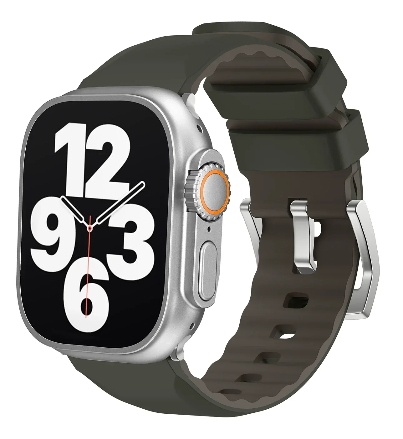 Cinturino sportivo in silicone per Apple Watch Ultra 3 2 1 49mm Cinturino di ricambio per 11 10 9 8 7 6 5 4 3 SE 46mm 45mm 41mm 44mm 42mm