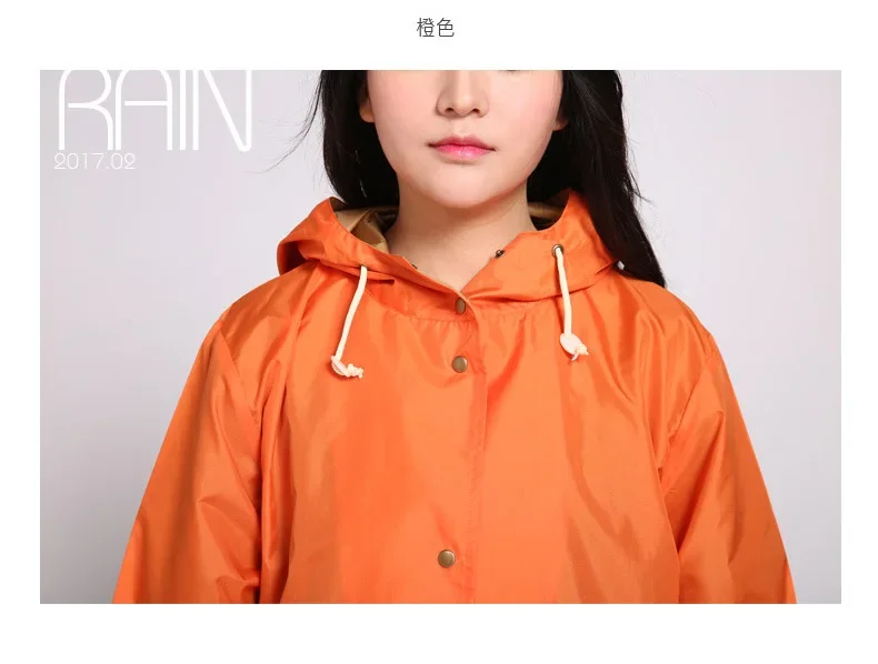 

Hooded Waterproof Rain Cape Cover Impermeable Raincoat Rainwear for Women and Men