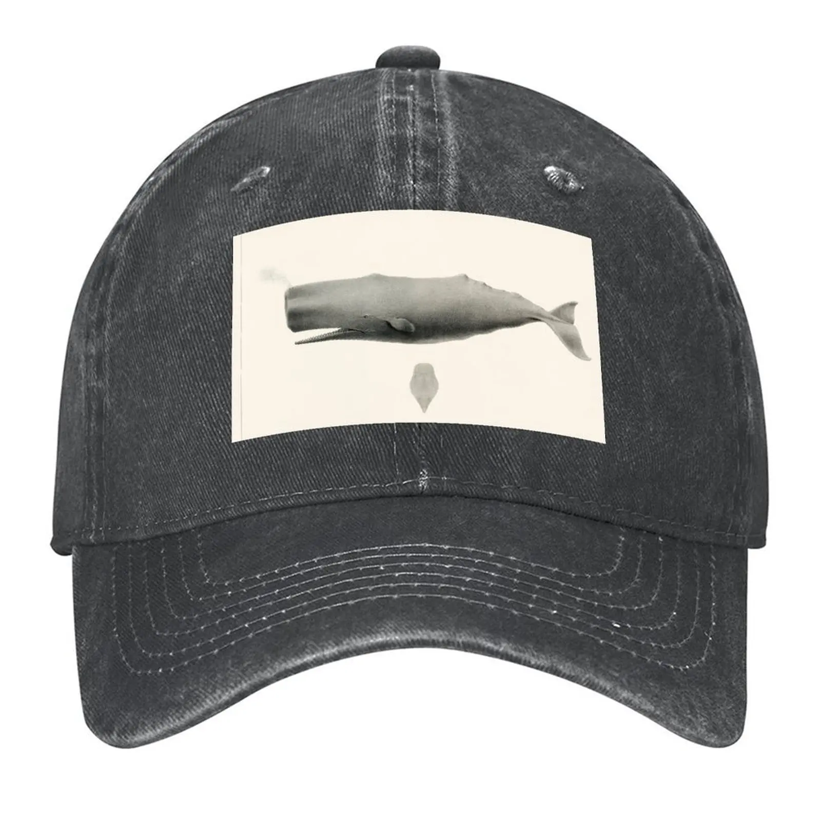 

Sperm whale (1872) by Charles Melville Scammon (1825-1911). Baseball Cap summer hat Bobble Hat Christmas Hat Man Women's
