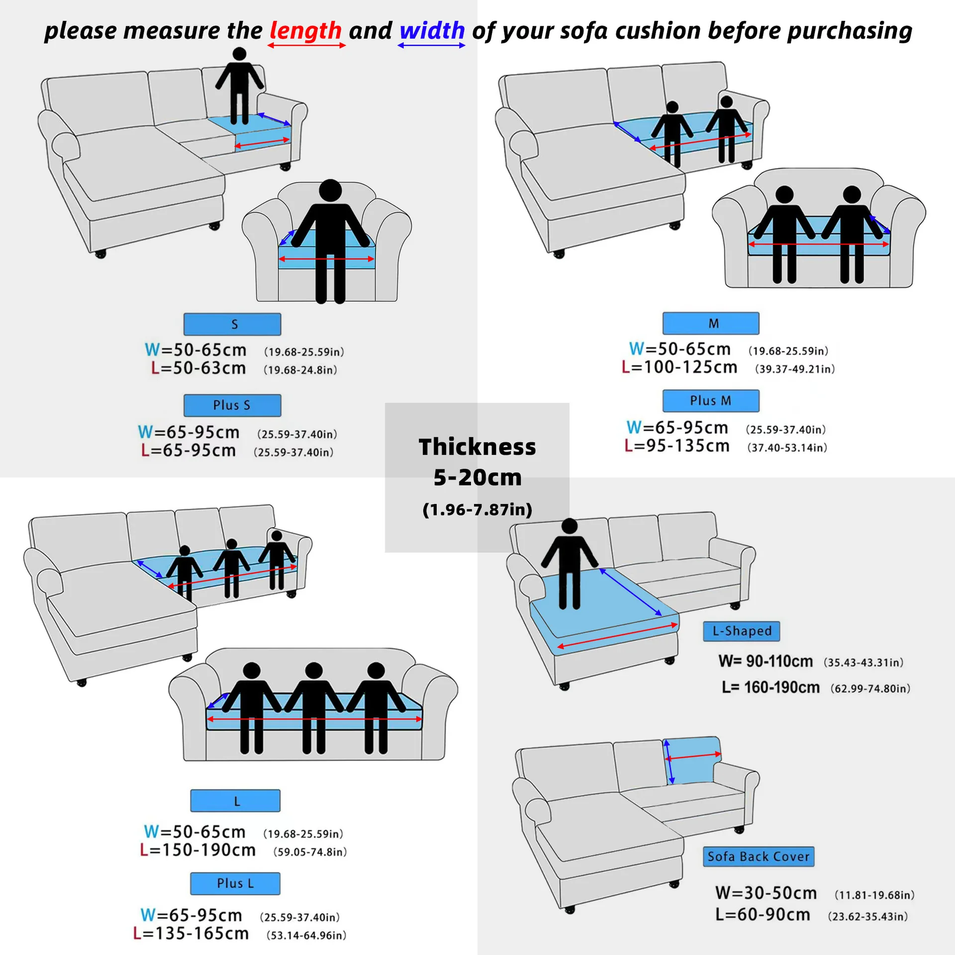 Stretch Outdoor Patio Sofa Cushion Cover Printed Anti-Slip Elastic Furniture Protector Weather Resistance Garden Patio Backyard
