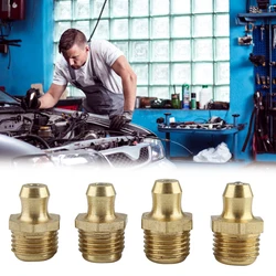 15 Pcs/set Grease Nipple Set M6 M8 M10 Oil Nozzle Fitting Kit Threaded Brass Straight Grease Nipples