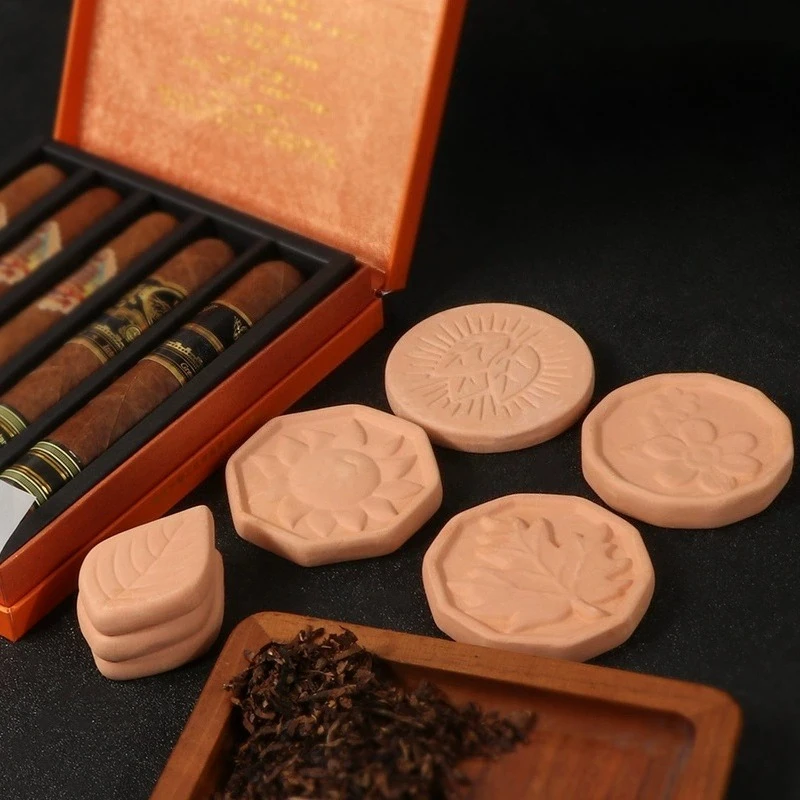 

Natural Clay Single Humidifier Tablet Constant Humidity Cigar Humidor Cigar Lovers Stable Fresh-Keeping
