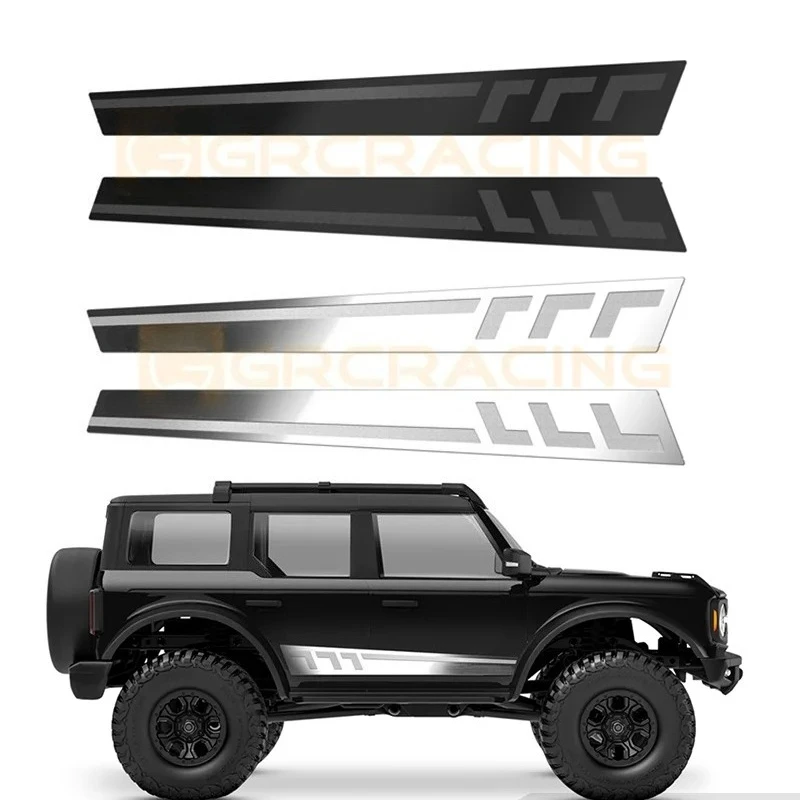 1 Pair Metal Side Decorations for 1/18 RC Crawler Traxxas TRX4M Bronco Upgrade Parts