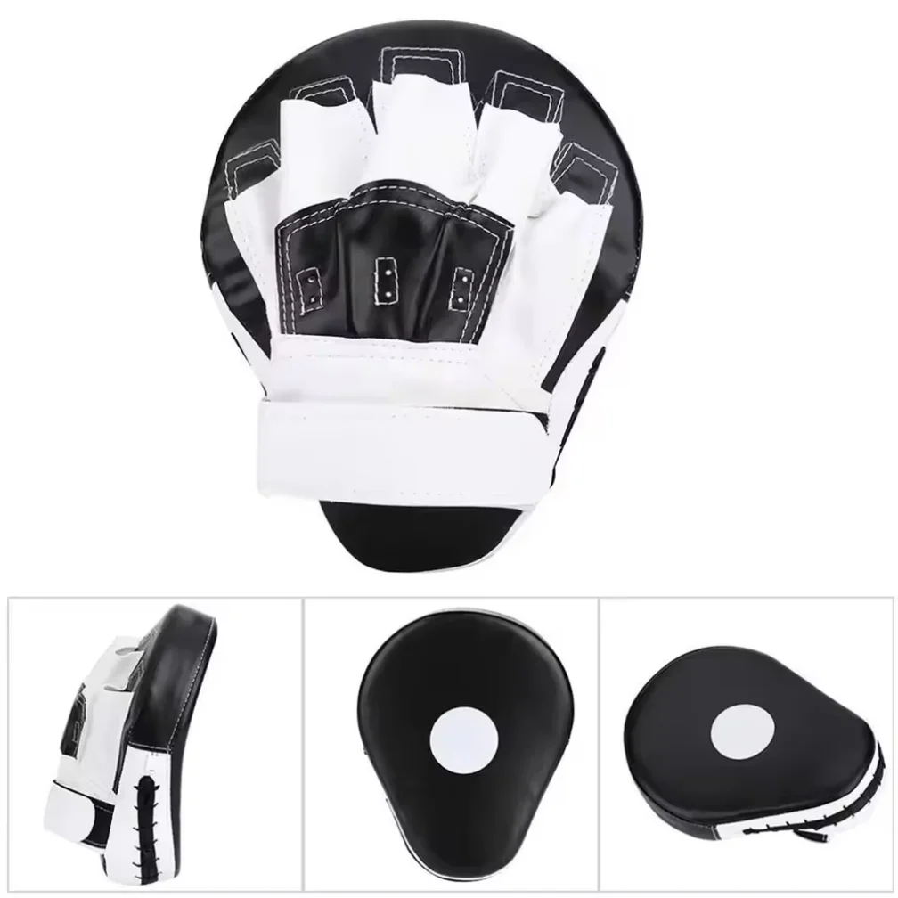 Curved Boxing Pads Punching Mitts PU Leather MMA Target Focus Mitts for Kickboxing Muay Thai Training Hand Pads
