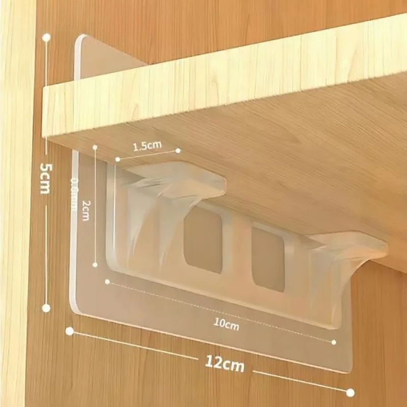 2 قطعة مقسم خزانة بين قوسين غير وسم لزجة خزانة المطبخ مقسم بين قوسين مكافحة الجانب زلة طبقة دعم بين قوسين #2