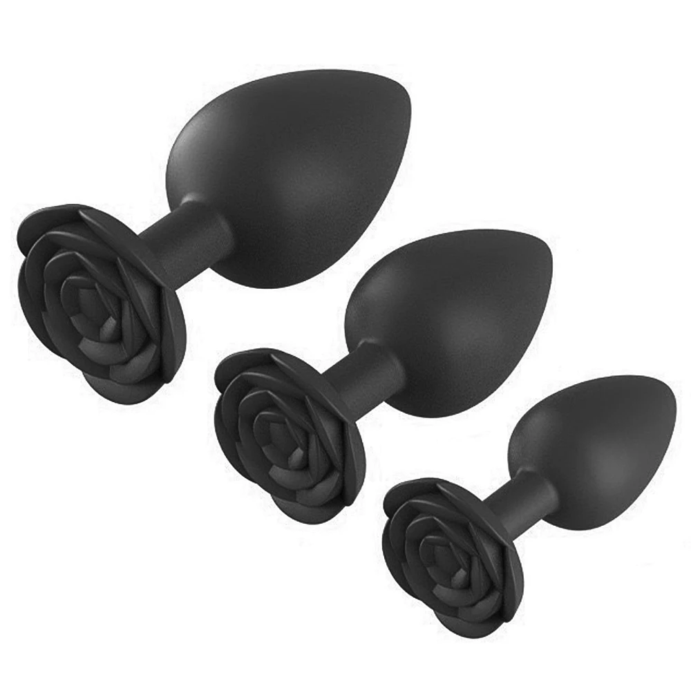 Silicone Rose Butt Plug G‑Point Stimulation Anal Plug Soft Smooth Sexual Wellness Adult Toy for Beginners & Advanced Users