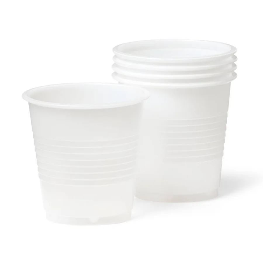 150ct 3oz White Solid Pattern Disposable Cups, Single‑Use Cups for Cold Beverages Party Daily Use