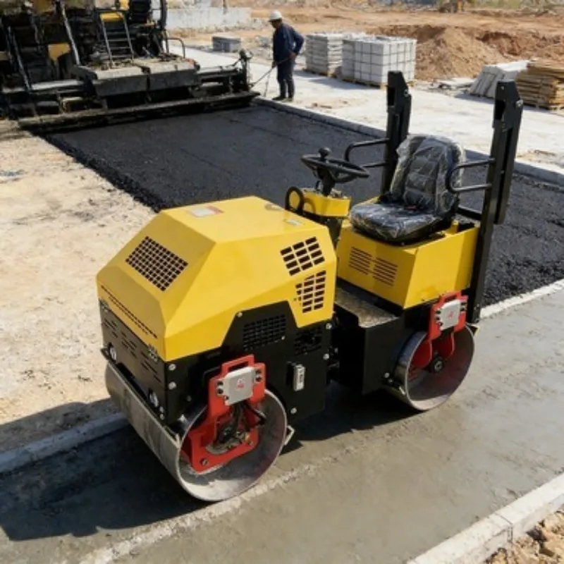 Road Roller Vibratory Roller Compactor Heavy Duty Construction Equipment Asphalt Soil Compaction Machine Diesel