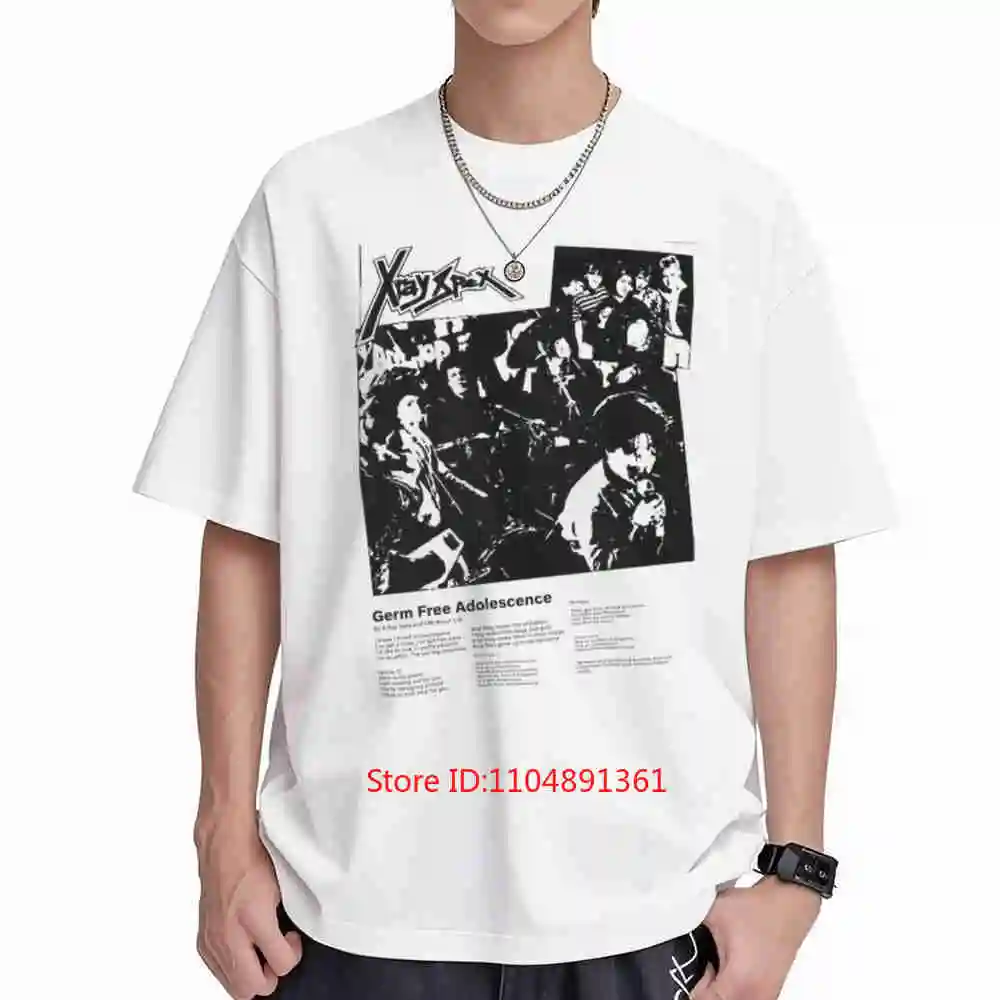 X Ray Spex Germ Free Adolescents Punk Rock Short Sleeve Tee 100% Cotton T-Shirt