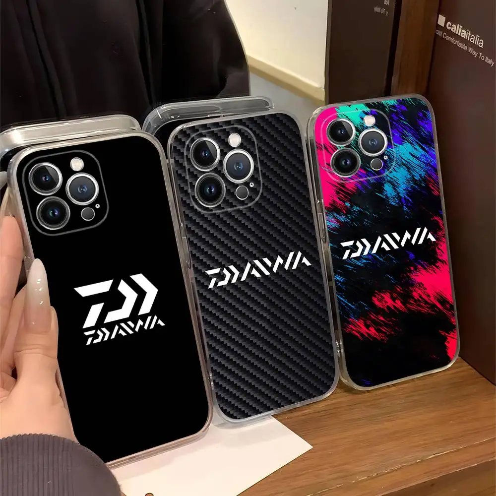 

Daiwa Fishing Logo For IPhone 11 12 13 14 15 16 17 Pro Max Plus 13 Mini Silicone Soft Transparent Back
