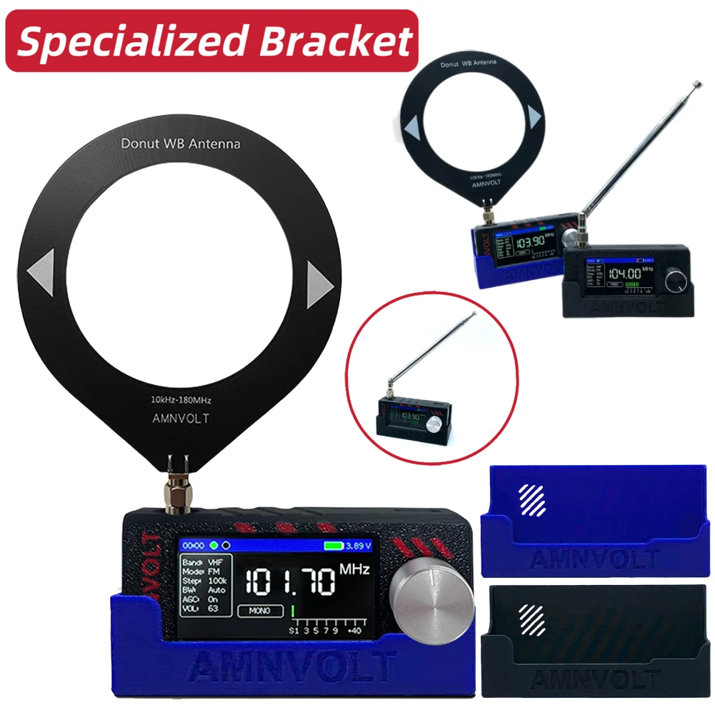 Держатель для радиоприемника, карманный мини-радиок с 3D принтом, вседиапазонная подставка для приемника, кронштейн для радиодержания для MINI4732 V1/V2/V3