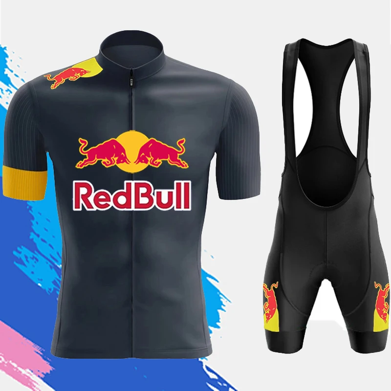 

Red Bull Cycling Outfit 2025 Tricuta Man Mtb Clothes Jersey Men's Summer Shorts Bicycle Bib Cycle Equipment Clothing Pants Male