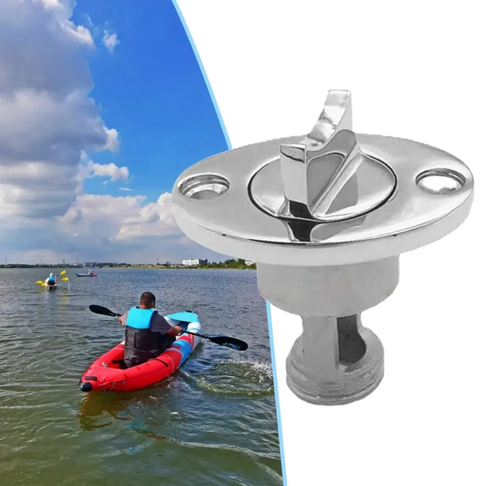 Boat Drain Plug 1 Set Good Mirror Polish Durable  Kayak Drain Plug Boat Water Stopper Gadget Ship Supplies