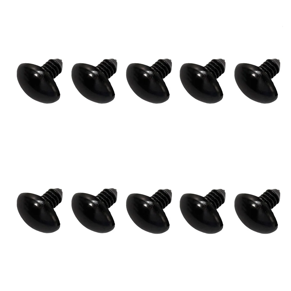 

200 Pcs Black Animal Nose Screws DIY Making Supplies Accessories