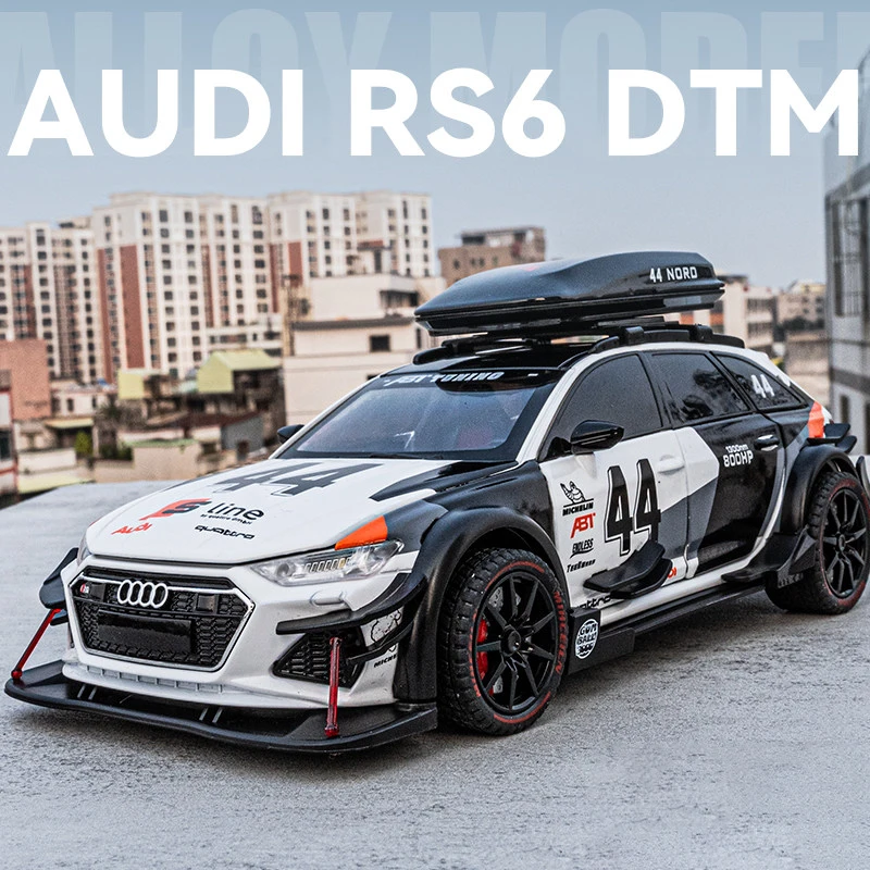 

1:24 Audi RS6 DTM Modified Vehicle Alloy Model Car Toy Diecasts Metal Casting Sound and Light Car Toys For Children Vehicle