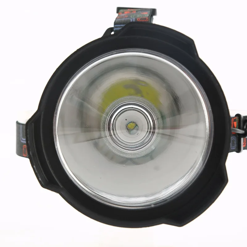 LED Headlamp with Large Reflector - Super Bright High Lumens, Rechargeable, Long-Lasting Work Light for Camping (T6 Chip)