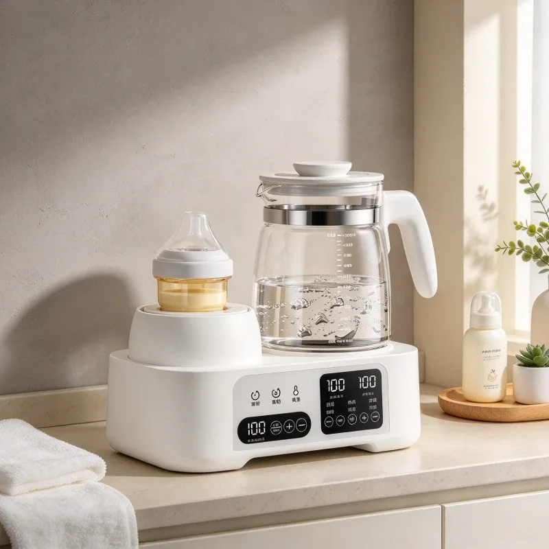 Electric Baby Bottle Mixer Warmer 2 in 1 Constant Temperature Formula Mixing Milk Warming Unit for Home Nursery Daily 젖병 워머