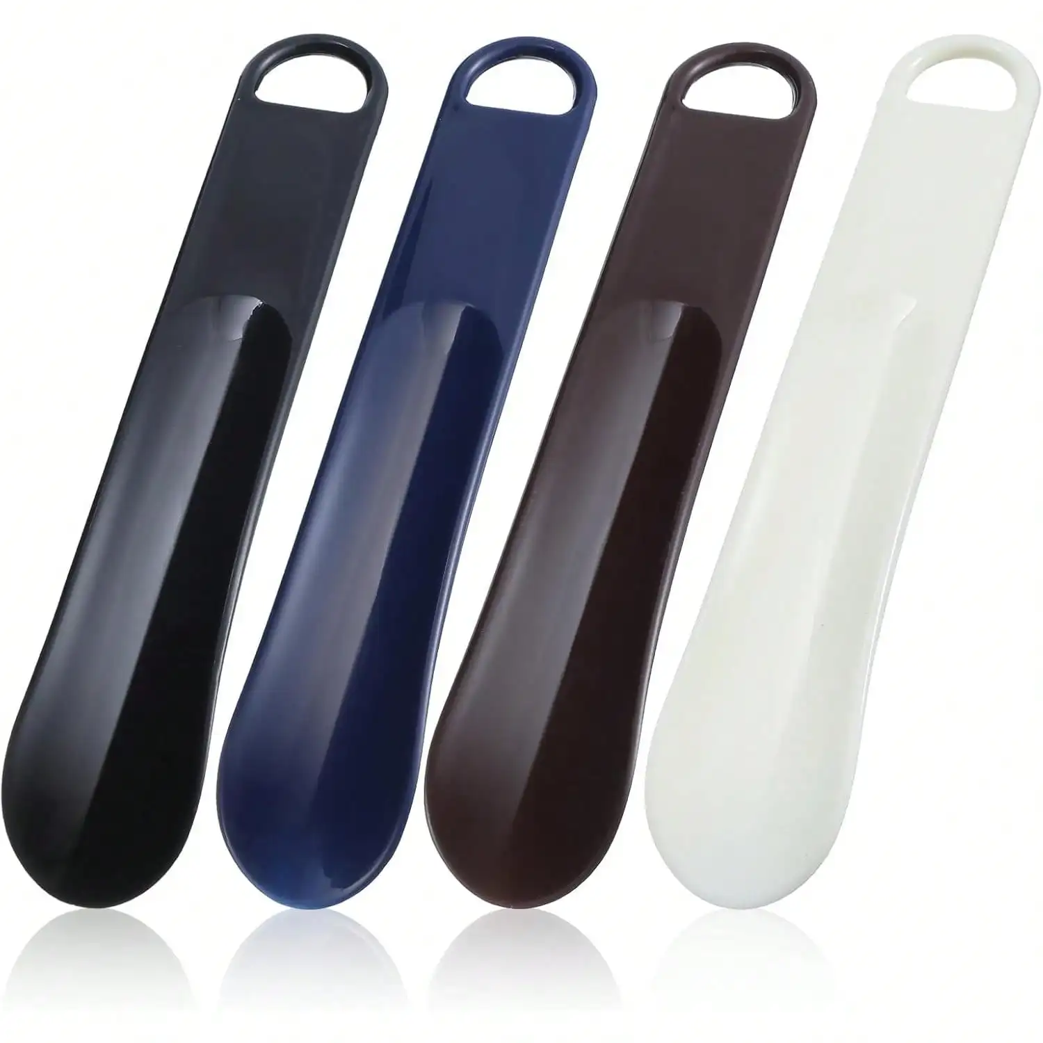 

4Pcs Shoe Horn, 7.5 Inch Plastic Shoe Horns For Men & Women Plastic Shoes Spoon For Easy Slip On, Shoes Helper Or Stick Perfect Assist For Boots To Put Your Boots Fitter, Travel & Home Use