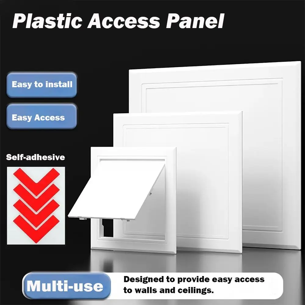 

Box Door Lock White Access Panel Door Plastic Removable Inspection Hole Hinged Access Hatch Doors Wall Ceiling