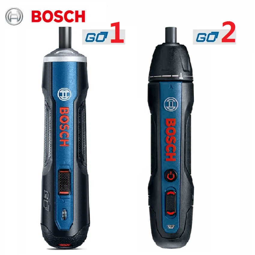 BOSCH GO1 and GO2 Household Mini Electrical Screwdriver 3.6V Lithium-ion Battery Rechargeable Cordless with Drill Bits Kits Set