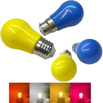 미니 E27 B22 LED 글로브 2W 110V 220V 배모양 전구 9색 장식등 360° 빔각으로 홈파티 데이트에 적합 