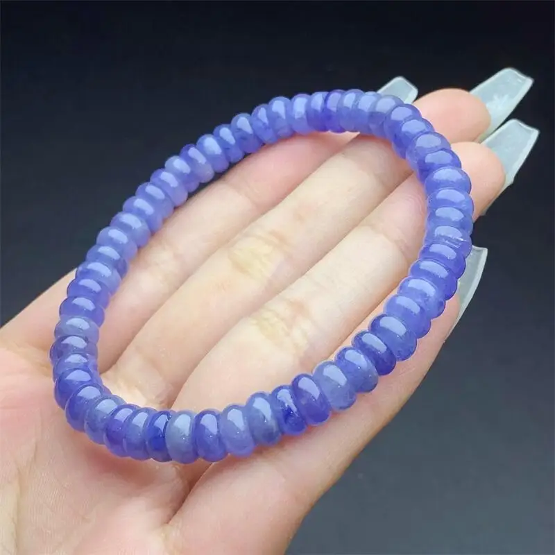 6.5MM Natural Tanzanite Bracelet Gemstone Crystal Reiki Healing Gemstone Fengshui Jewelry Holiday Gift 1PCS