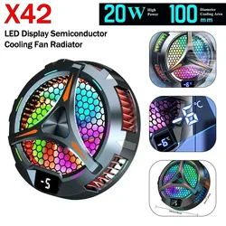 ABS+Aluminum Alloy Bracket + Semiconductor Cooling Fan Radiator for IPad Pro Universal PUBG Magnetic Tablet Cooler X42/X80/SL06