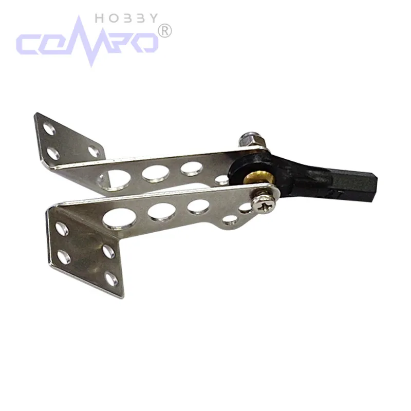 5 pares de brazos de Control de acero inoxidable/1 Juego de bocinas de Metal + perno a través de bola para avión modelo de avión RC de ala fija de espuma KT