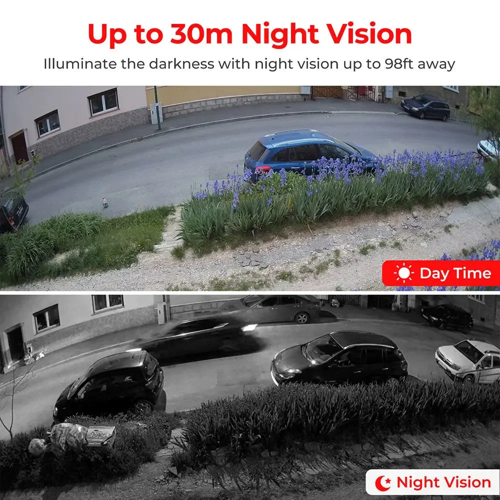 4MP 8MP 심카드 터렛 불릿 돔 모션 감지 오디오 보안 CCTV 네트워크 카메라 4k Poe IP 카메라