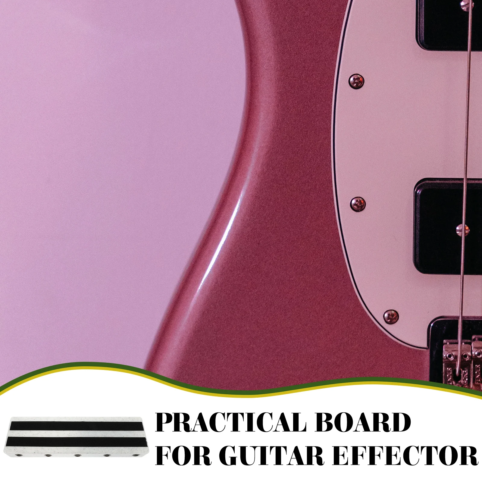 

Premium Electric Guitar Effects Pedalboard High Capacity ganizer Stable Stage Performance Logo Effector Holder Guitar