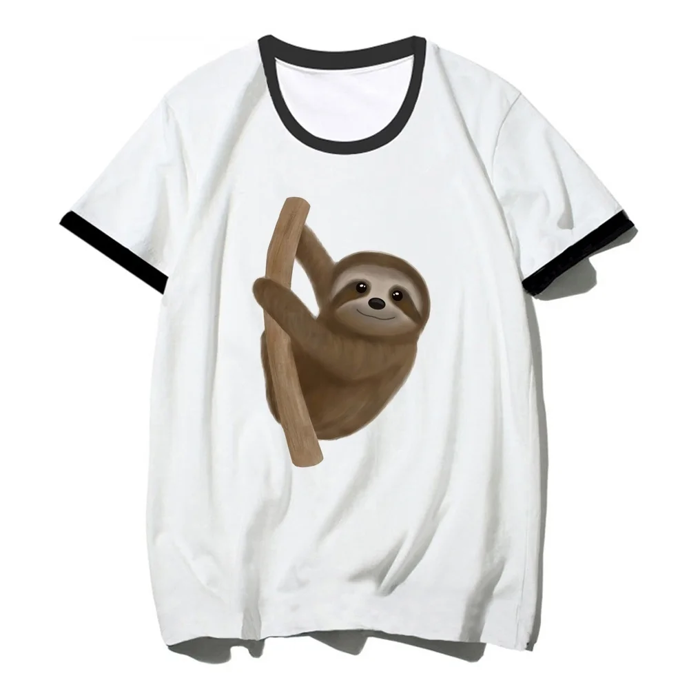 Sloth t-shirt femme gothic party graphic vintage tshirt y2k harajuku gyaru cute gothic