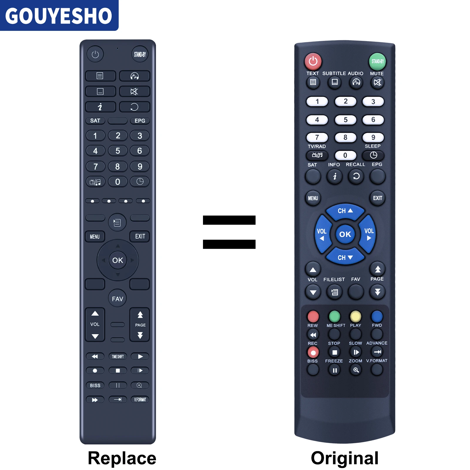 Nuevo reemplazo de Control remoto para caja de satélite fuerte SRT4950 SRT4922BREM SRT4922B