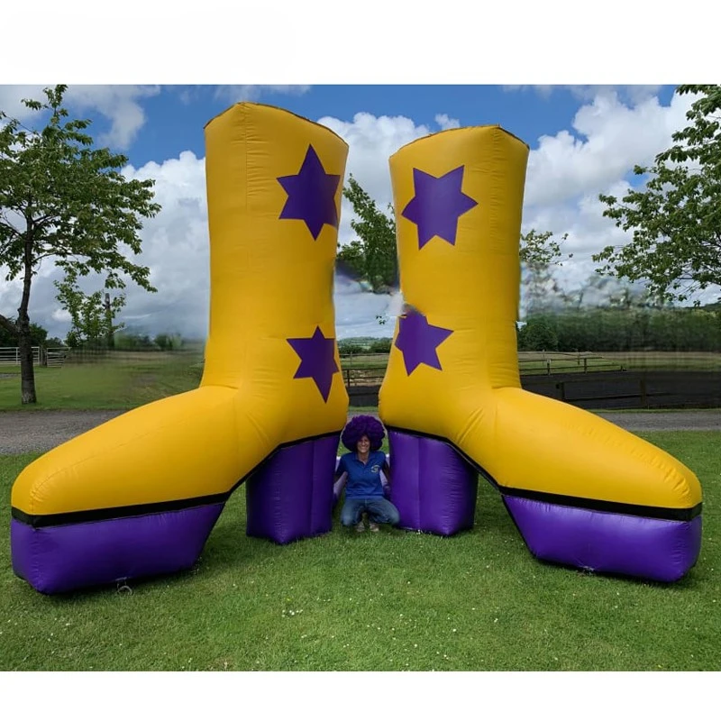 for yellow high Advertisement  heeled inflatable shoe model for sale