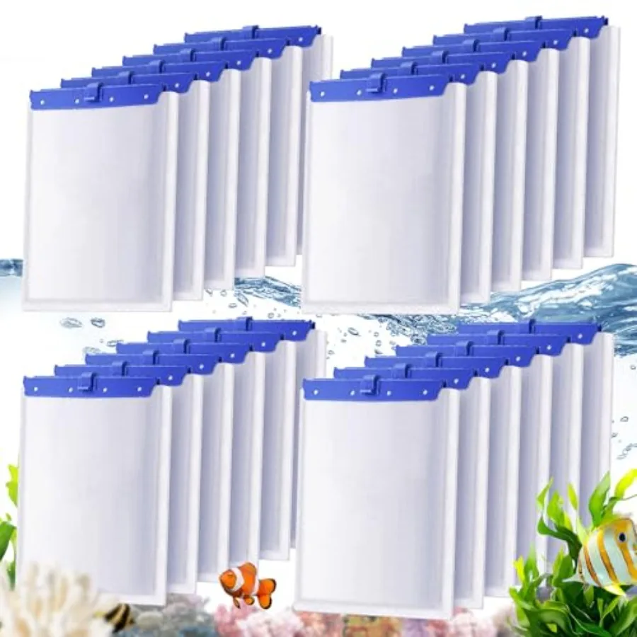 

Набор из 24 больших сменных фильтров для аквариумов, совместимых с фильтрами Whisper Bio Bag, картриджи для больших аквариумных фильтров Whispe