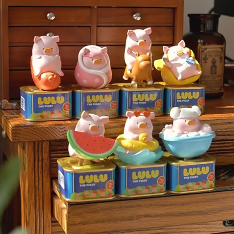 Lulu The Piggy Holiday Series Solar Motion Blind Box Lulu Pig Rocking Mystery Boxes Surprise Cute Animal Dolls Model Collection view 2