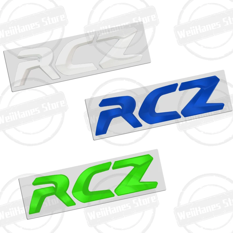 Metall 3d für Peugeot Rcz Abzeichen Französisch Tricolor Brief Logo Auto Heck Kofferraum Karosserie Aufkleber GT Linie Leistung Emblem Zubehör