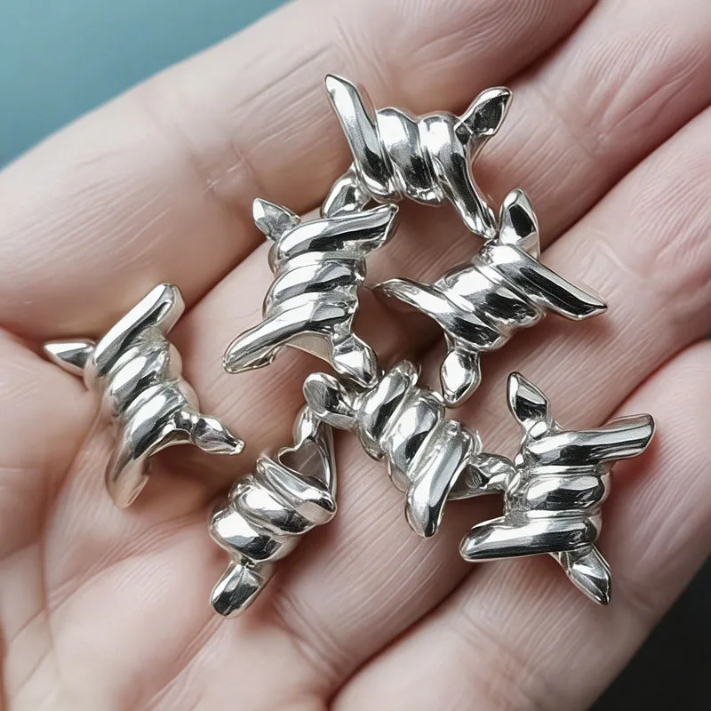 10-100pcs Thorn Buckle DIY Decorative Wire Accessories Shoelace Buckle Shoe Flower Knot Shoelace Decoration
