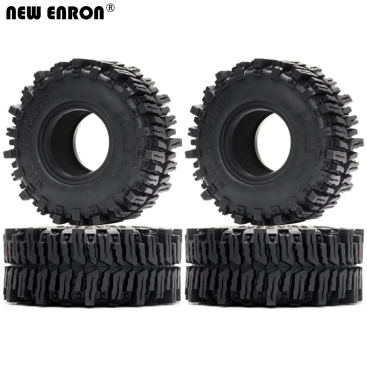 

2.2 inch MUD SLINGERS Rubber 130*54mm Tires Tyre for 1/10 RC Rock Crawler