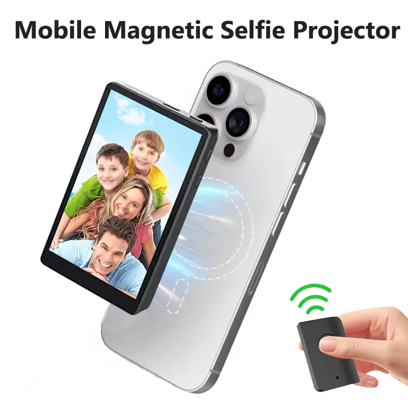 mobile-phone-magnetic-selfie-monitor-screen-projector-smartphone-rear-camera-for-selfie-vlog-live-stream-for-iphone-android