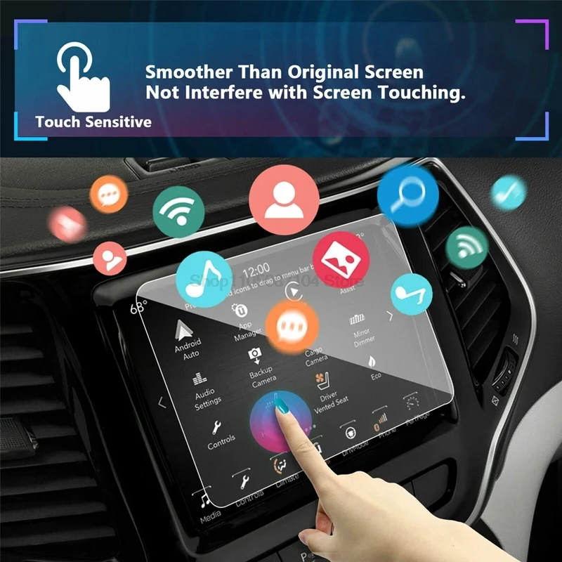 Tempered Glass For Jeep Cherokee 2014-2023 8.4 Inch Navigation infotainment Screen Protector Accessories